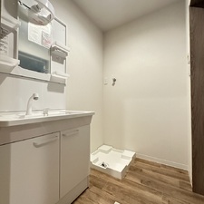 洗面台と洗濯機置き場